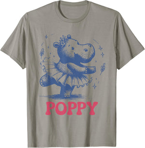Poppy the Baby Pygmy Hippo. Richmond. I Love Poppy T-Shirt - T-Shirt | Sand