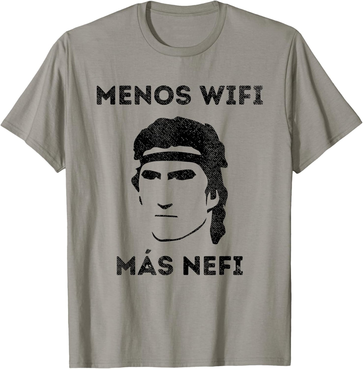 "Less Wifi More Nephi" LDS Funny Spanish Missionary Gift T-Shirt - T-Shirt | Sand