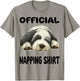 Bobtail Old English Sheepdog Official Napping shirt Pajamas Men Women Girls Kids T-Shirt - T-Shirt | Sand
