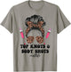 Top Knots and Body Shots IVF Life Infertility TTC Messy Bun T-Shirt - T-Shirt | Sand