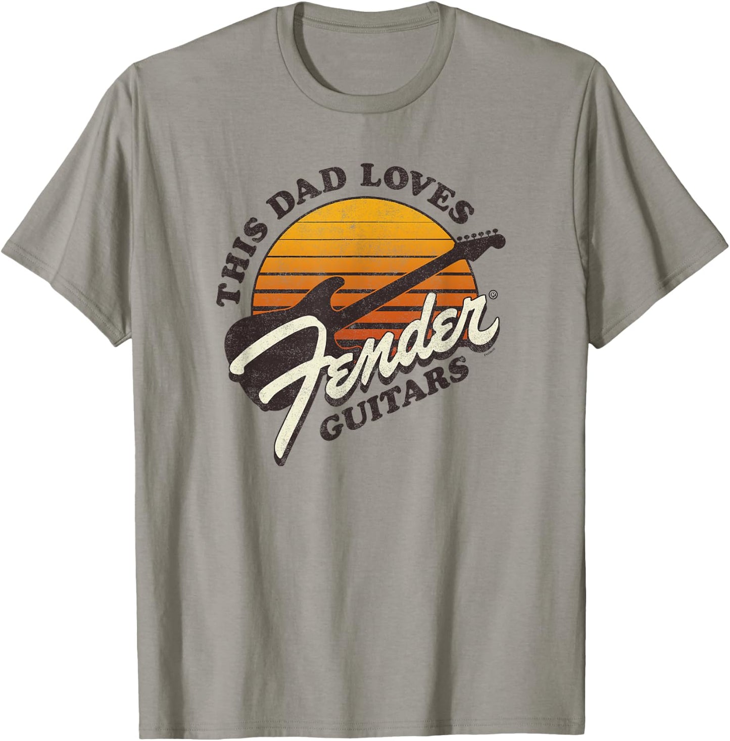 Fender Father's Day This Dad Loves Fender Guitars , gray, s T-Shirt - T-Shirt | Sand