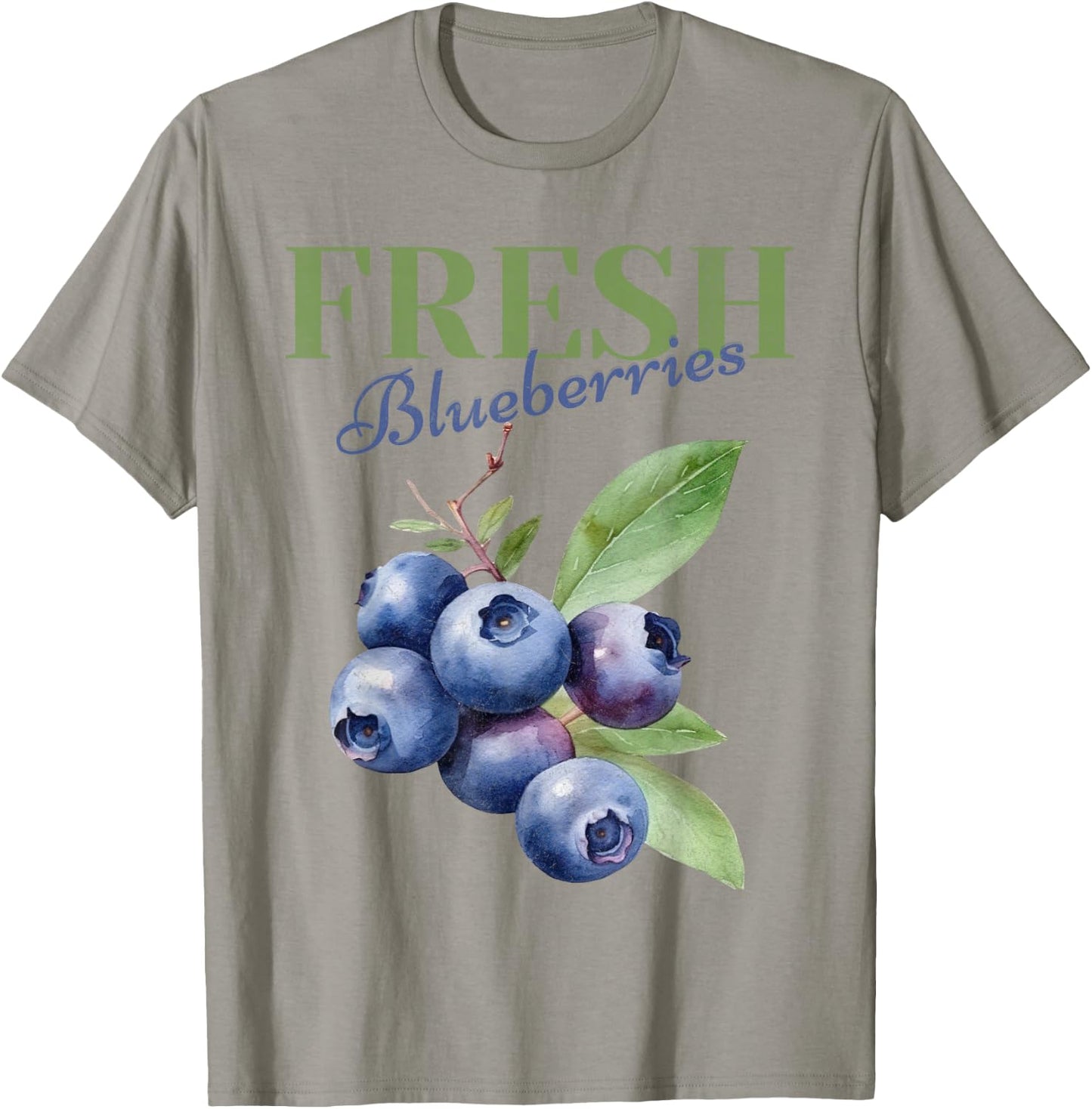 Fresh Blueberries Homestead Homegrown Farmhouse Farmer T-Shirt - T-Shirt | Sand