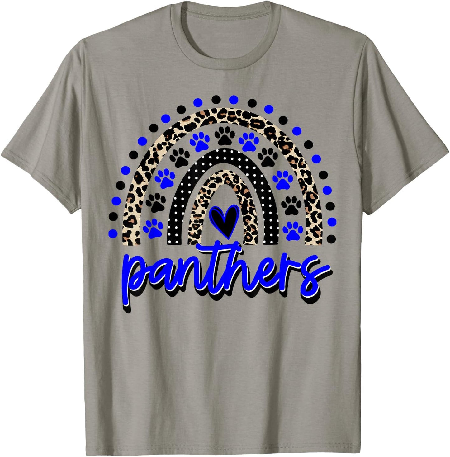 School Spirit Panthers Panther Pride Fan Team Spirit Wear T-Shirt - T-Shirt | Sand