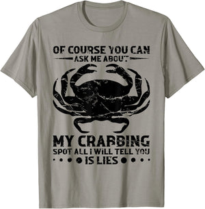 Crab Hunter Crab Whisperer Crab Hunting Crabbing Net T-Shirt - T-Shirt | Sand