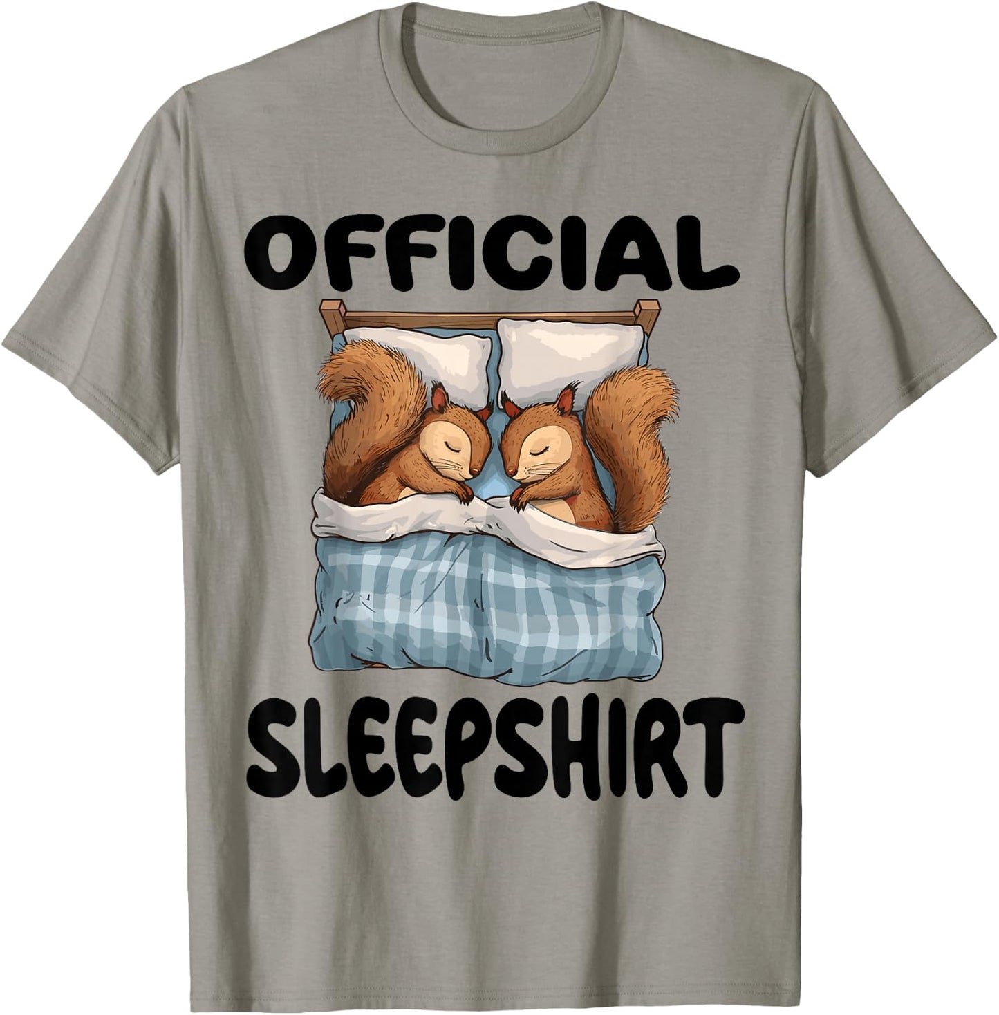 Squirrel Official Sleepshirt Pajamas Nightgown T-Shirt - T-Shirt | Sand