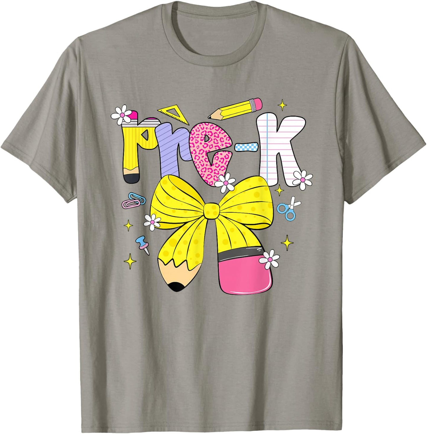 Preppy Pre-k Back to School Pencil Student Teacher Kid T-Shirt - T-Shirt | Sand