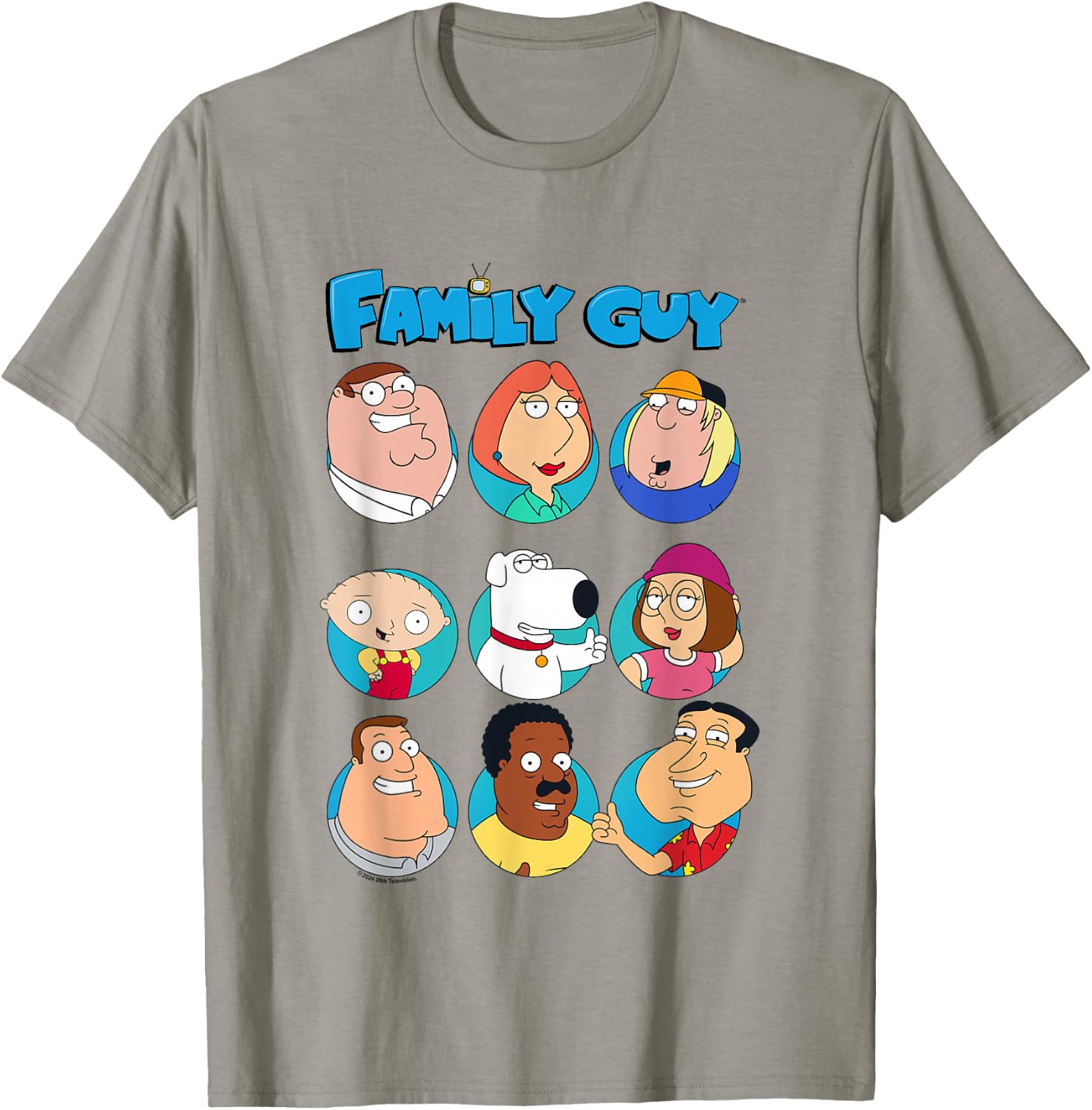 Family Guy Quahog's First Family Group Box Up , Blue, S T-Shirt - T-Shirt | Sand