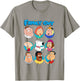 Family Guy Quahog's First Family Group Box Up , Blue, S T-Shirt - T-Shirt | Sand