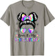 Bruh It's My 9th Birthday Girl Outfit Messy Bun 9 Year Old T-Shirt - T-Shirt | Sand