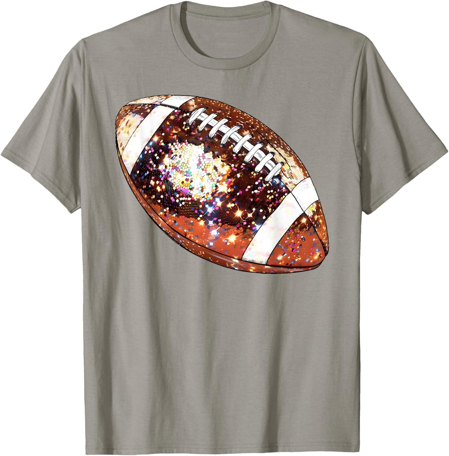 Football Disco Football Season Game Day Football Mom Sister T-Shirt - T-Shirt | Sand