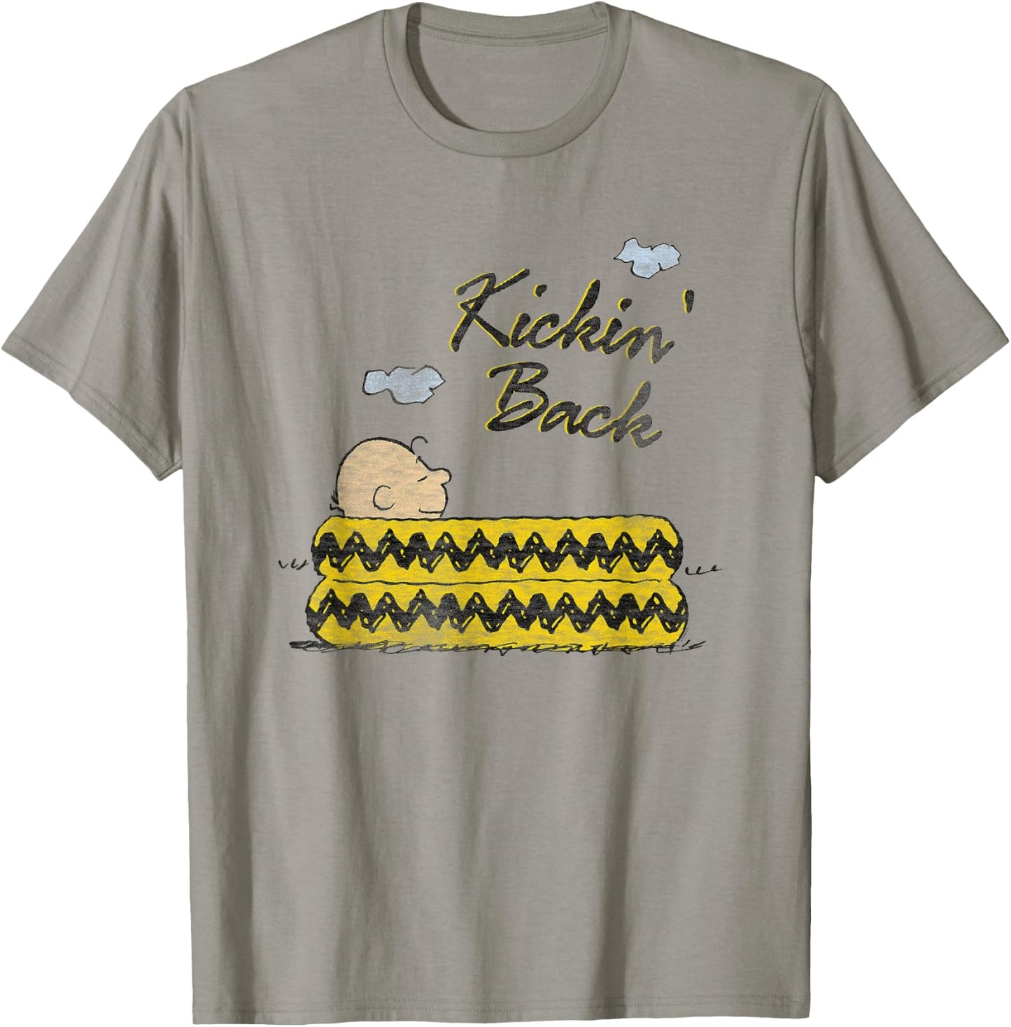 Peanuts Kickin' Back Charlie Brown T-Shirt - T-Shirt | Sand