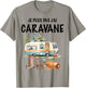 Homme Camping Caravane Rando Beau Dessin Papa Papy Tonton T-Shirt - T-Shirt | Sand