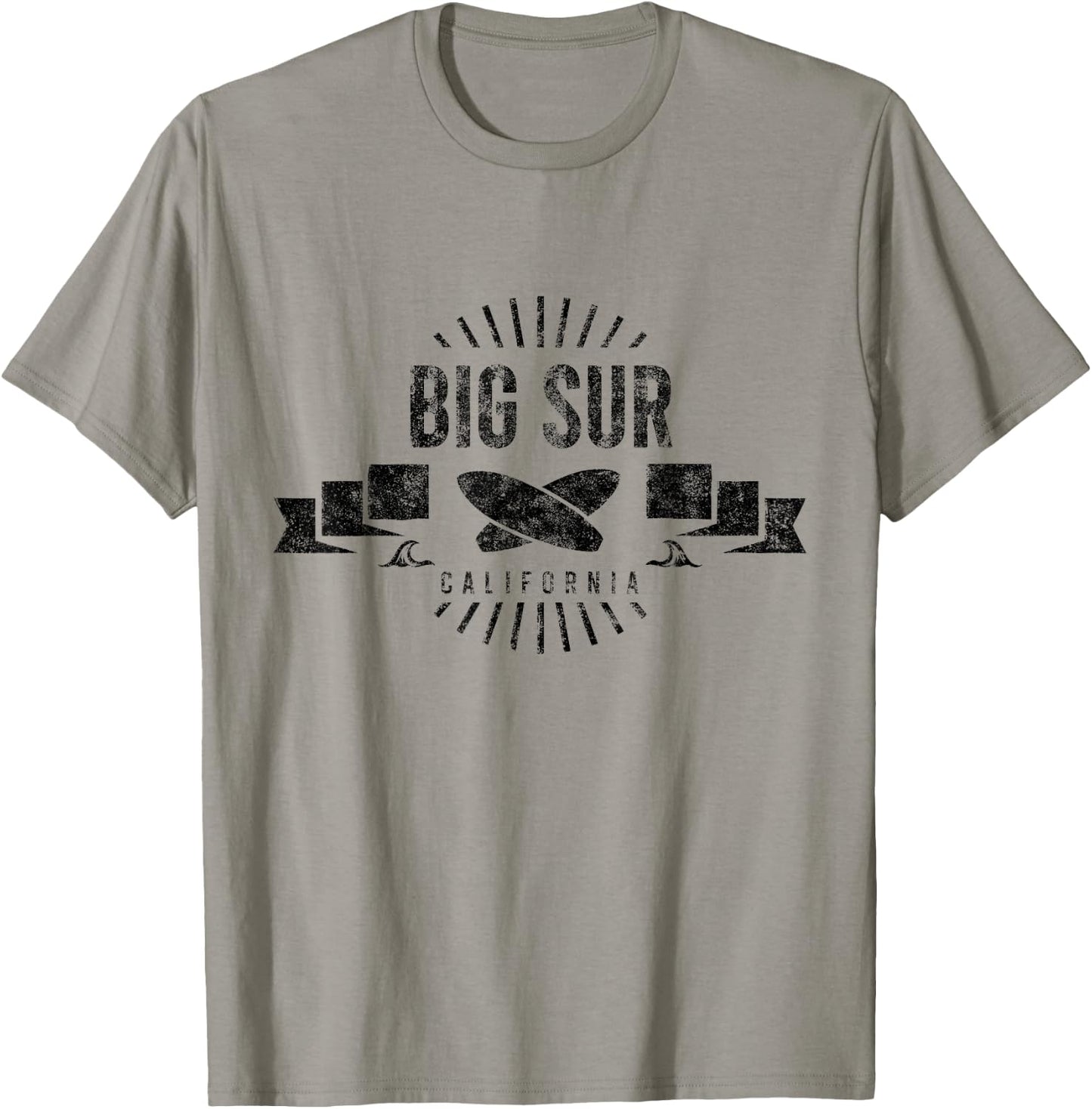 Big Sur Surf Cali Vintage Surfing Beach Retro Surfboard Men Women Girls Kids T-Shirt - T-Shirt | Sand