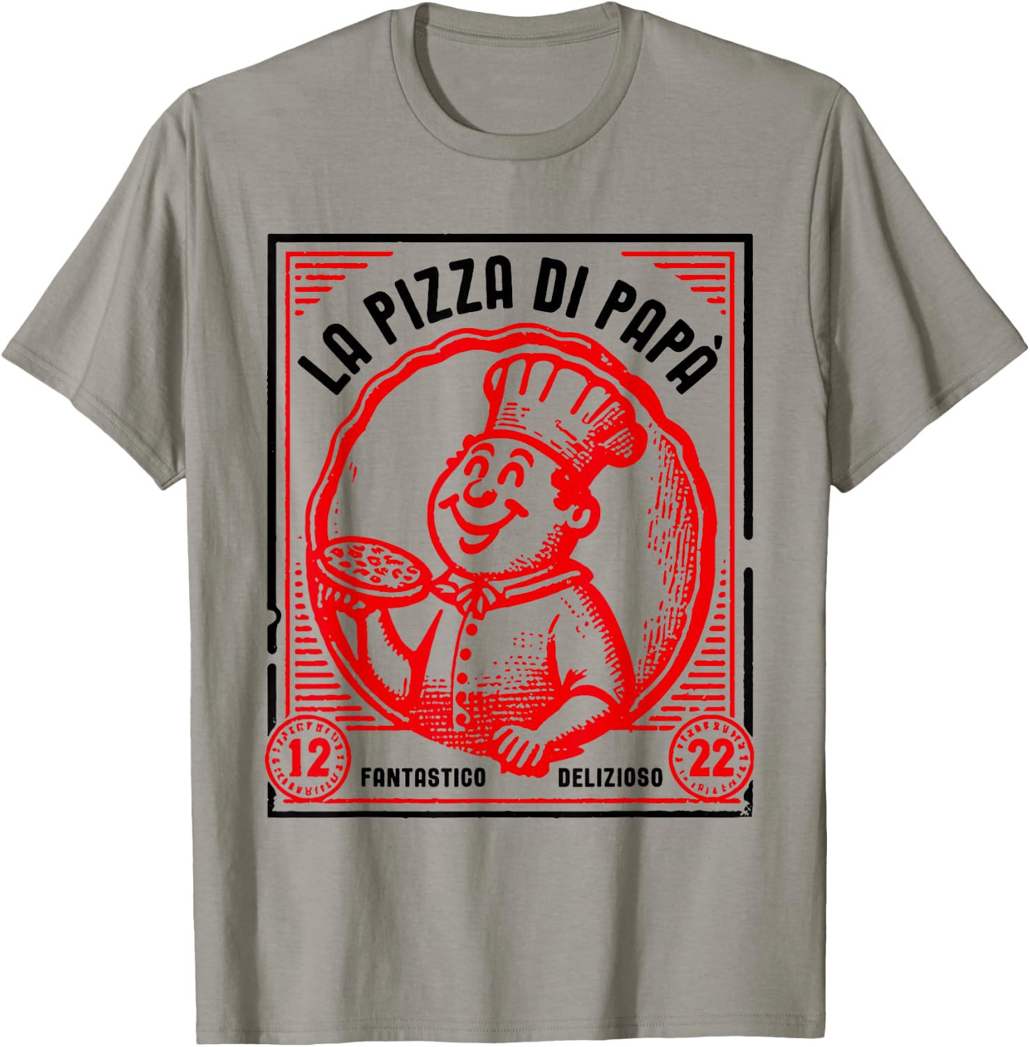 la Pizza di Papà , White T-Shirt - T-Shirt | Sand
