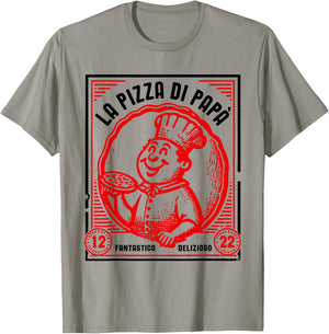 la Pizza di Papà , White T-Shirt - T-Shirt | Sand