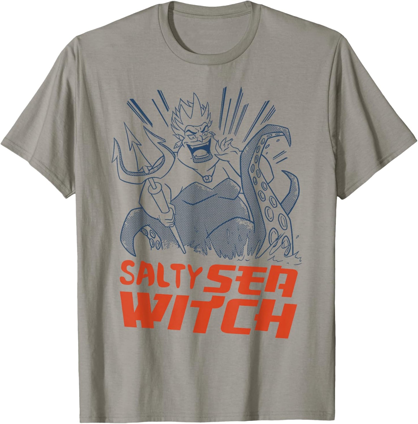 Disney The Little Mermaid Ursula Salty Witch Vintage Art T-Shirt - T-Shirt | Sand