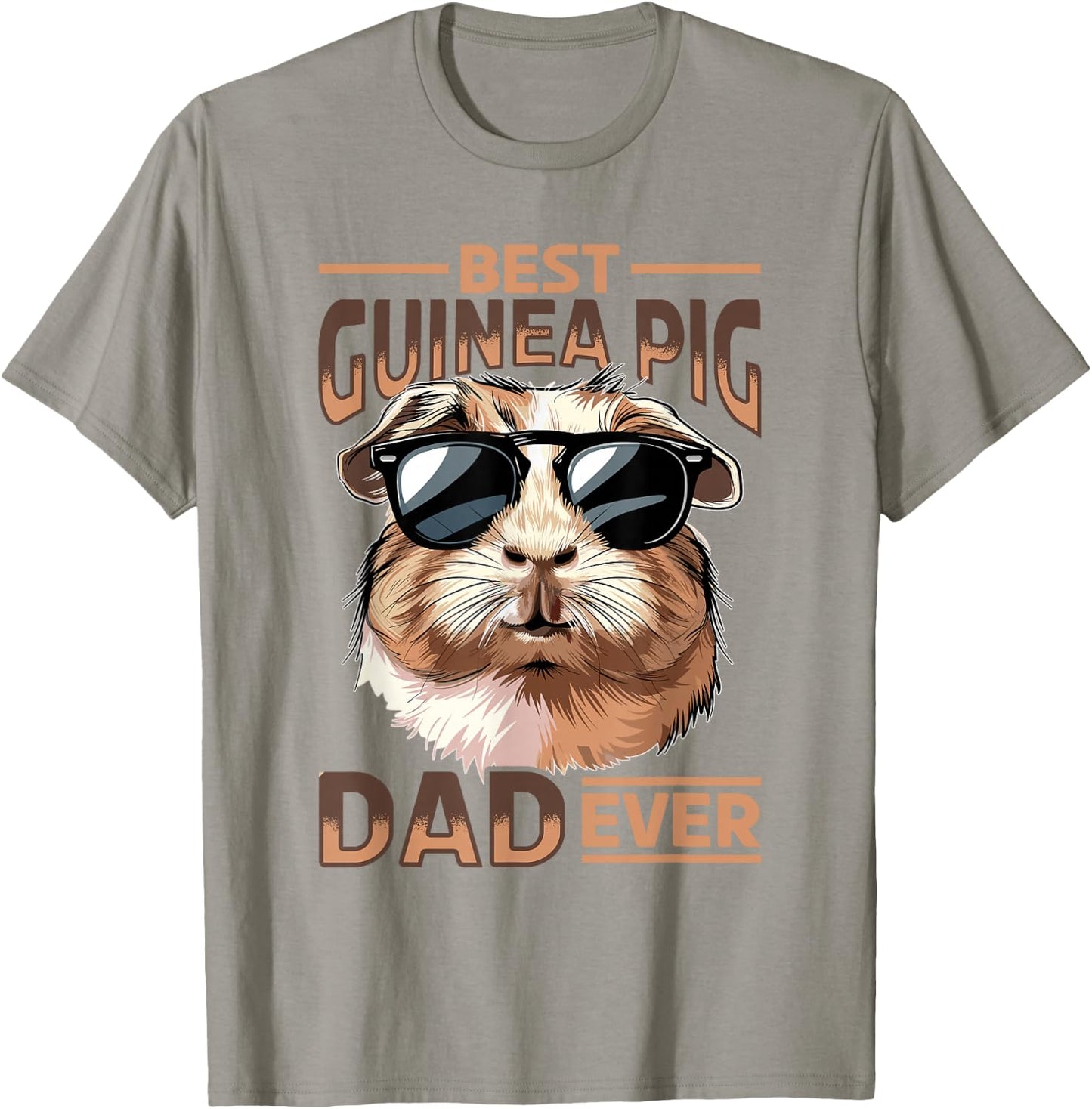 Funny Guinea Pig Pet Lover Rodent Animal Best Guinea Pig Dad T-Shirt - T-Shirt | Sand