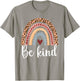 Be kind with leopard rainbow for anti bullying unity day T-Shirt - T-Shirt | Sand