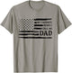 My Favorite People Call Me Dad Father's Day Black USA Flag T-Shirt - T-Shirt | Sand