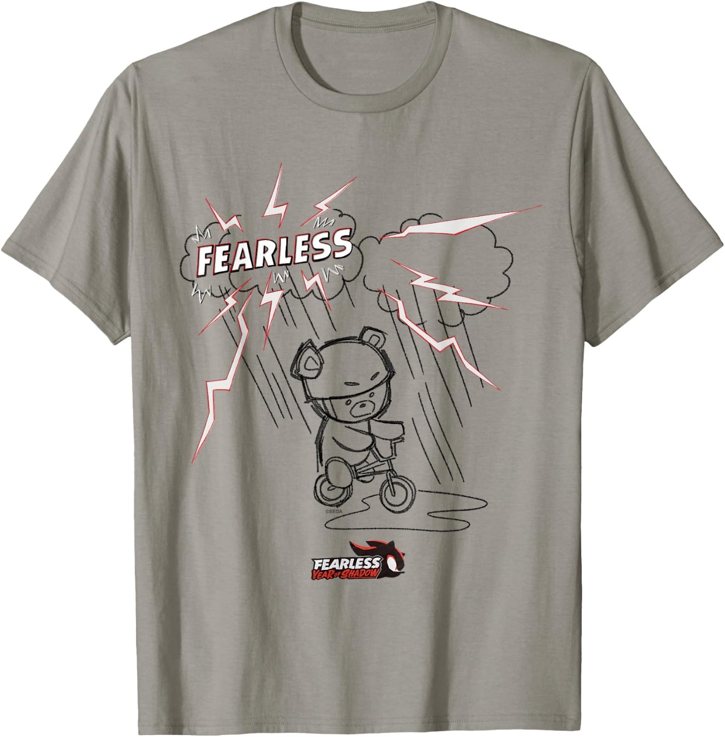 Sonic the Hedgehog, Fearless: Year of Shadow - Fearless bear T-Shirt - T-Shirt | Sand