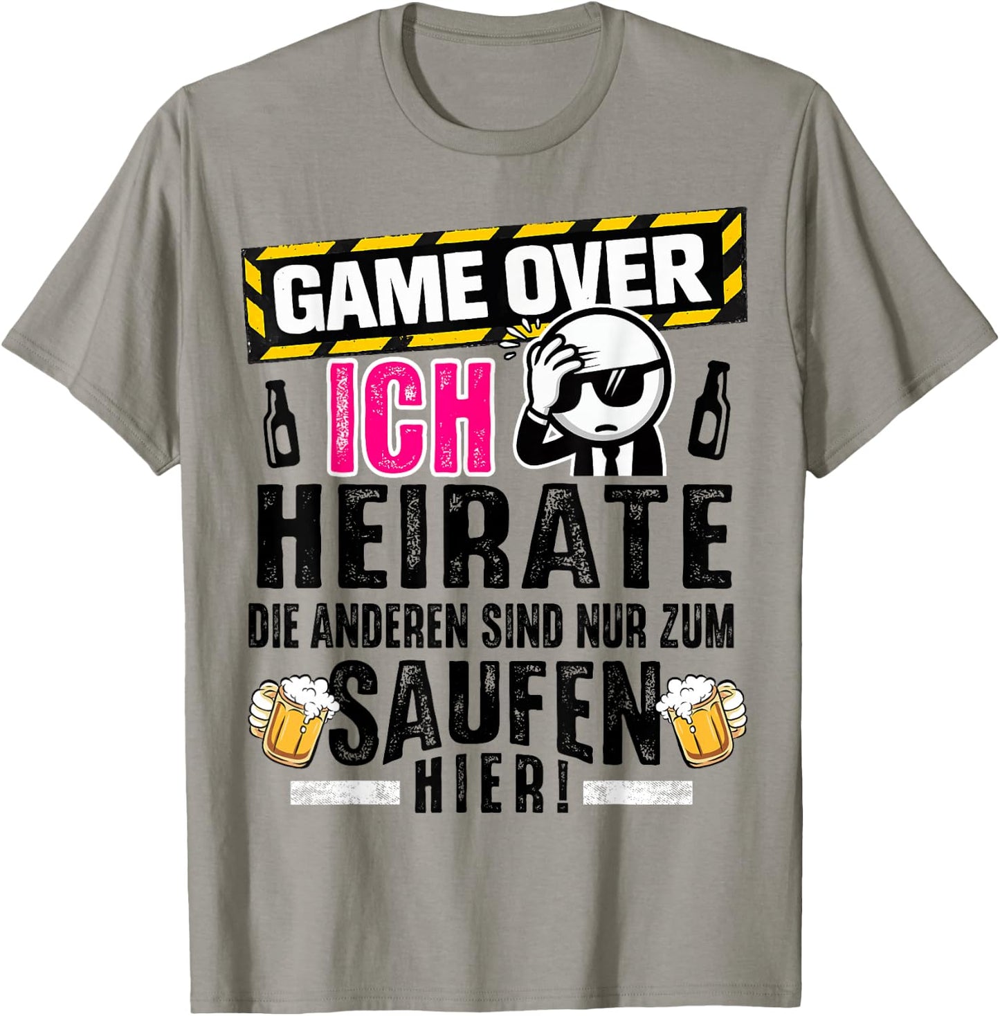 Bräutigam Kostüm JGA Männer Junggesellenabschied T-Shirt - T-Shirt | Sand