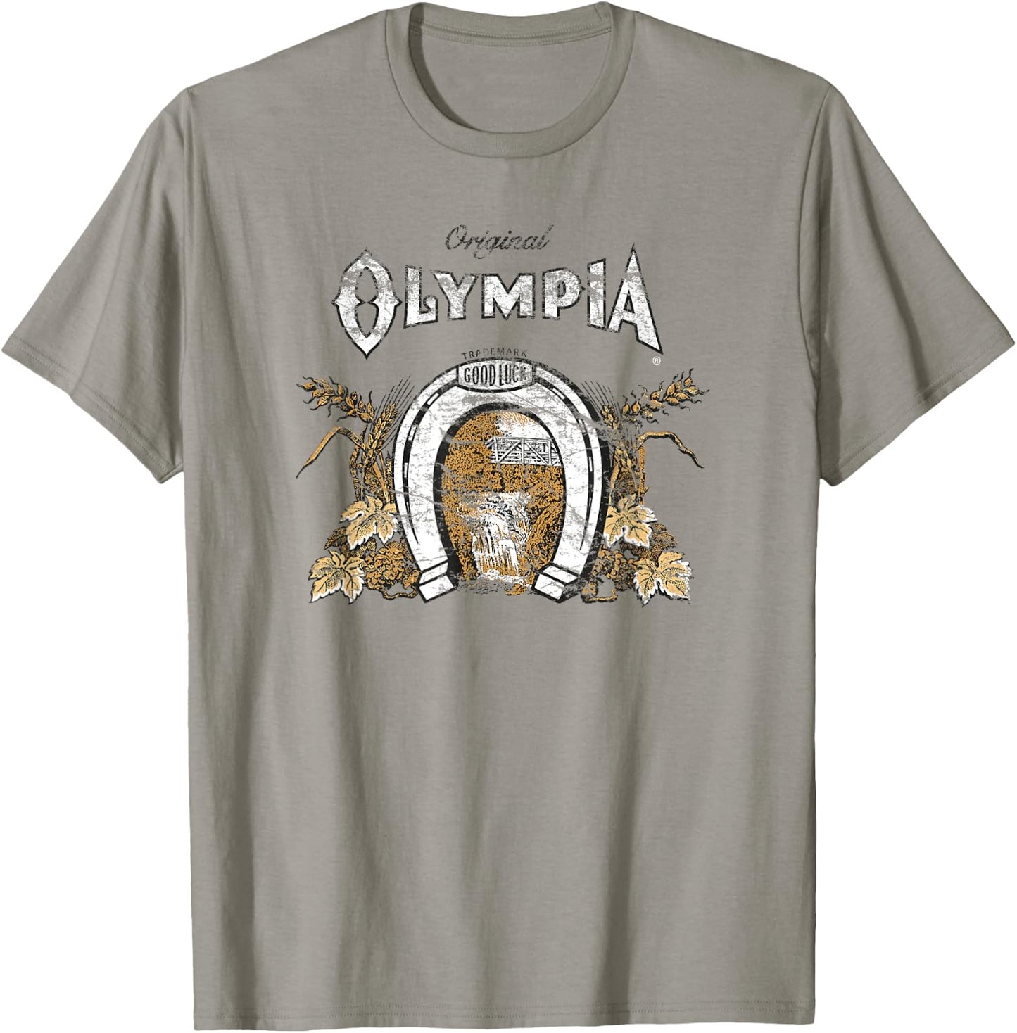 Olympia Vintage Style - Logo T-Shirt - T-Shirt | Sand