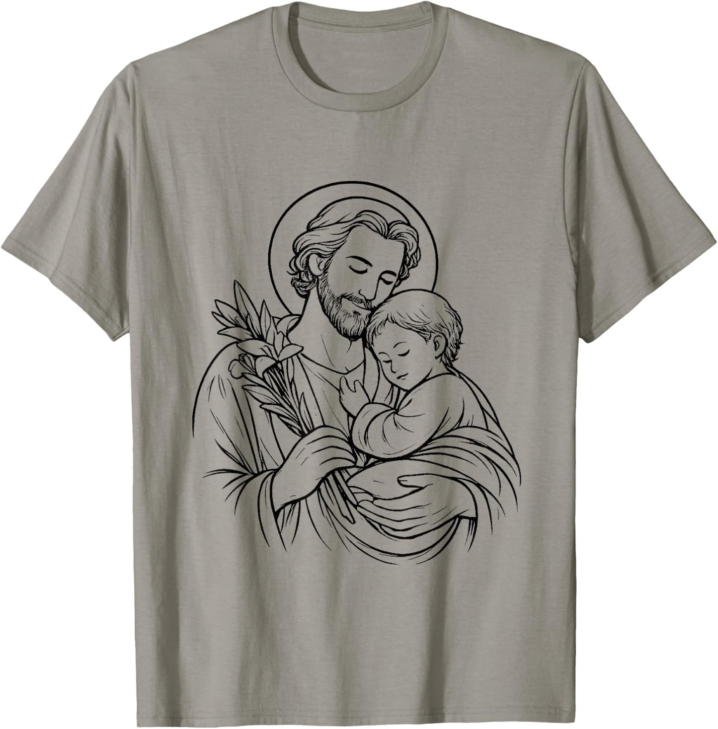 Motif Saint Joseph Catholique Fête des Pères T-Shirt - T-Shirt | Sand