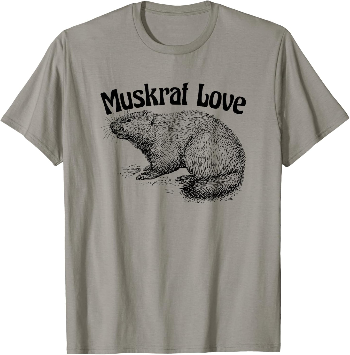 Muskrat Love Cute and Funny Unusual Family Pet T-Shirt - T-Shirt | Sand
