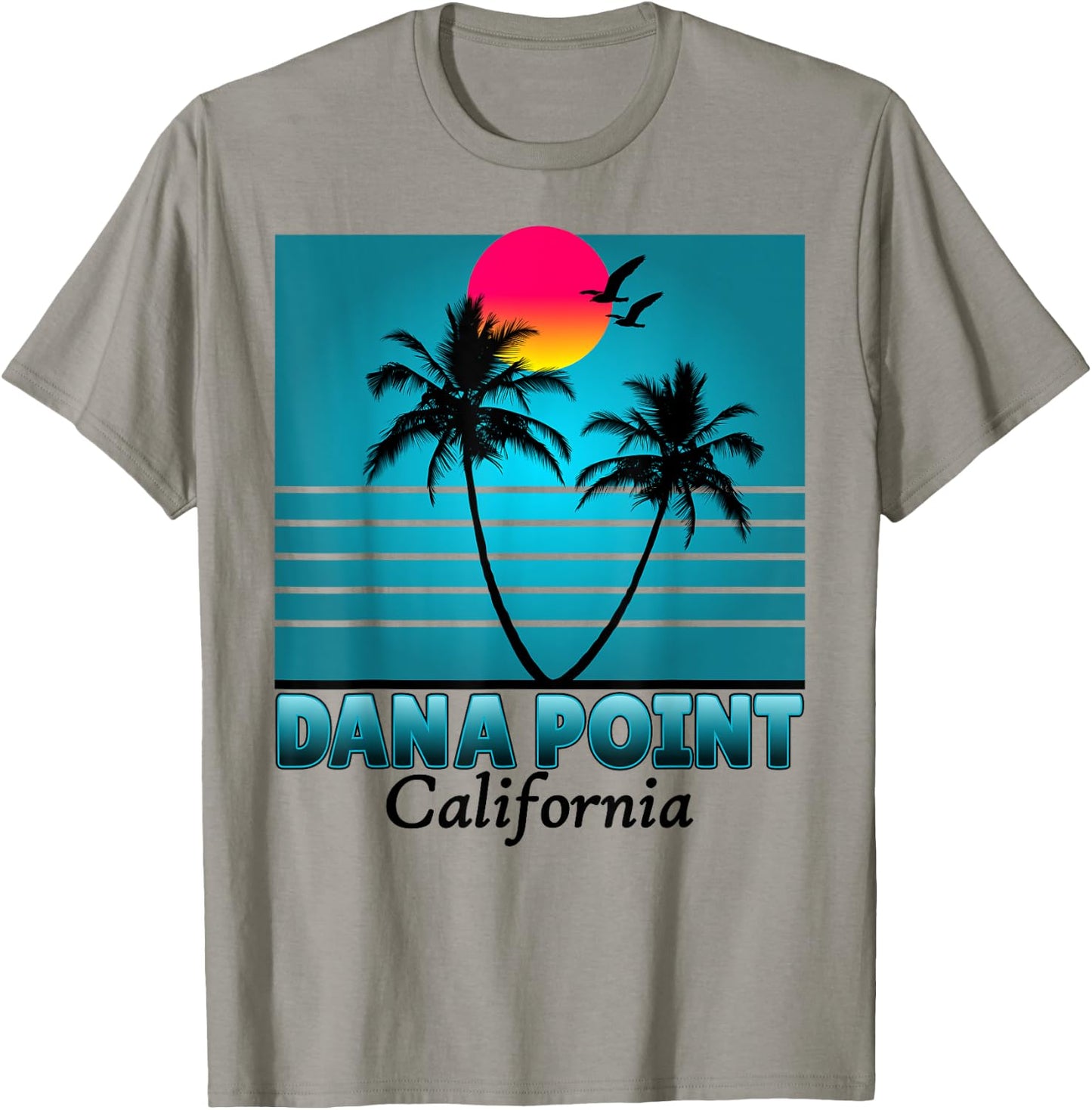 Dana Point California CA Summer seagulls Souvenirs T-Shirt - T-Shirt | Sand