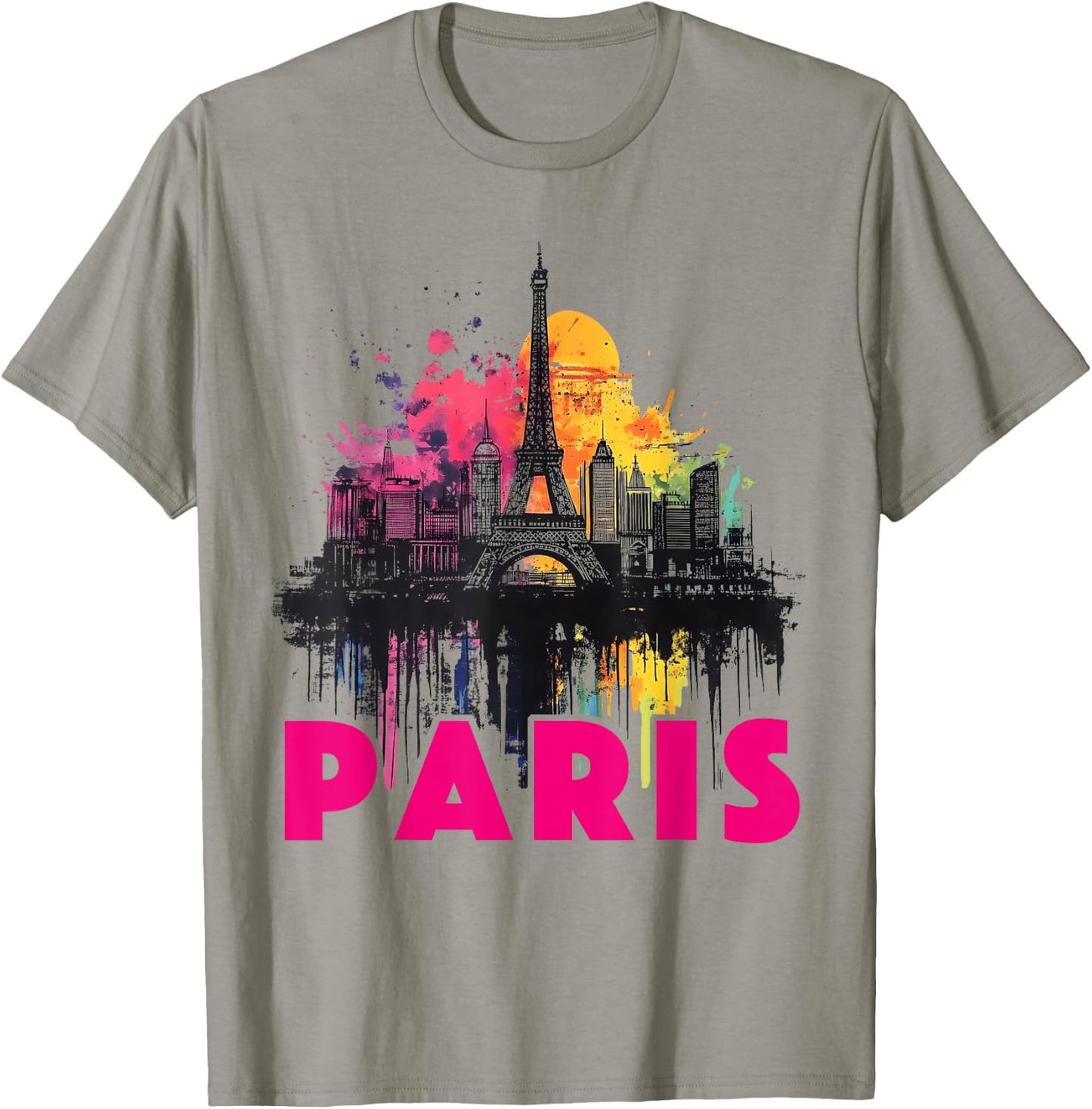 Paris Outfit for French Men and Women France , White T-Shirt - T-Shirt | Sand