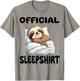 Sloth Animal Official Sleepshirt Pajamas Nightgown T-Shirt - T-Shirt | Sand