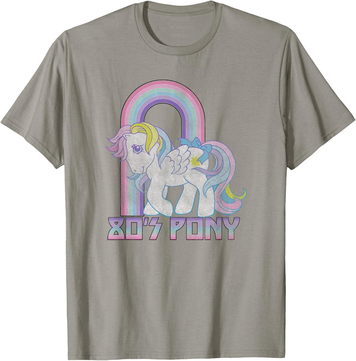 My Little Pony Starshine Retro 80's Pony Rainbow Logo T-Shirt - T-Shirt | Sand