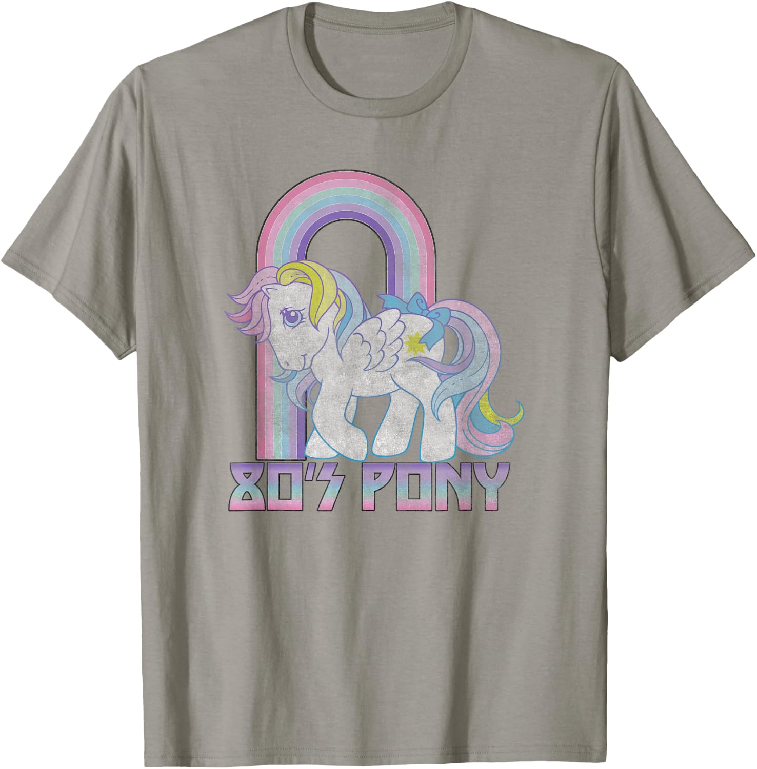 My Little Pony Starshine Retro 80's Pony Rainbow Logo T-Shirt - T-Shirt | Sand