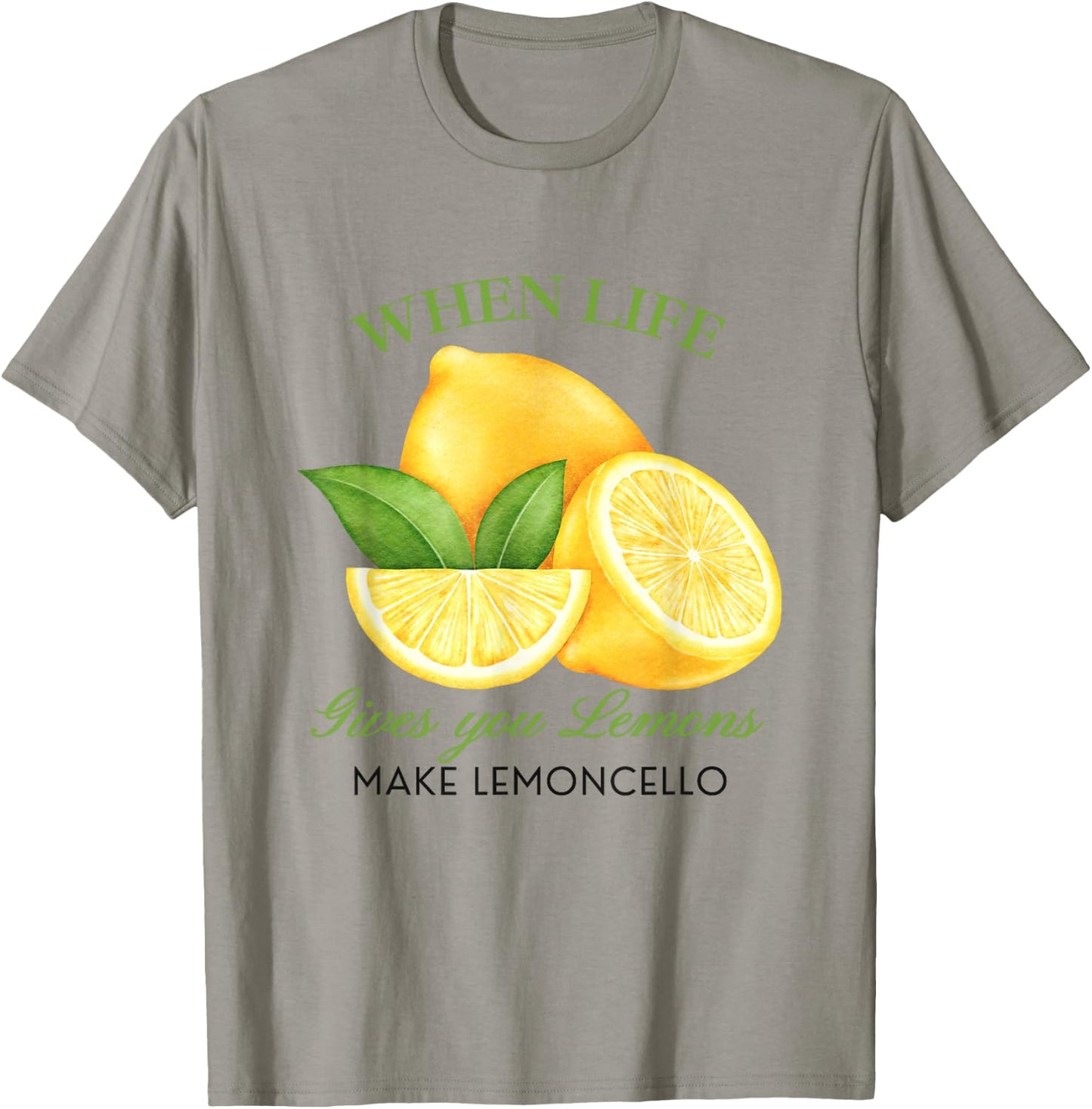Wenn das Leben dir Zitronen gibt, mach Lemoncello lustige süße Frauen T-Shirt - T-Shirt | Sand