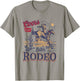 Cowboys Rodeo Retro Western Cowboy Riding Horse T-Shirt - T-Shirt | Sand