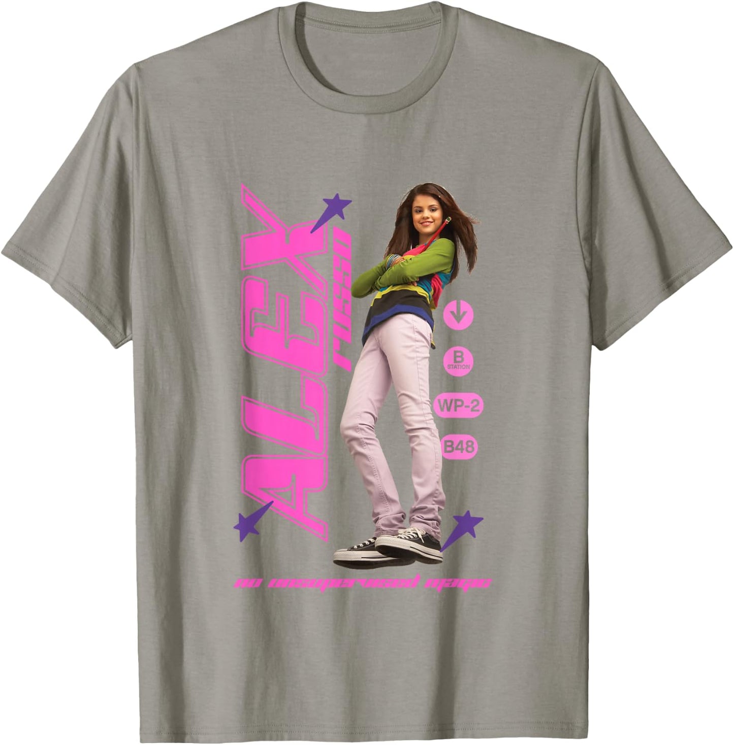 Disney Wizards of Waverly Place Alex Russo Girly Big Poster , white, S T-Shirt - T-Shirt | Sand