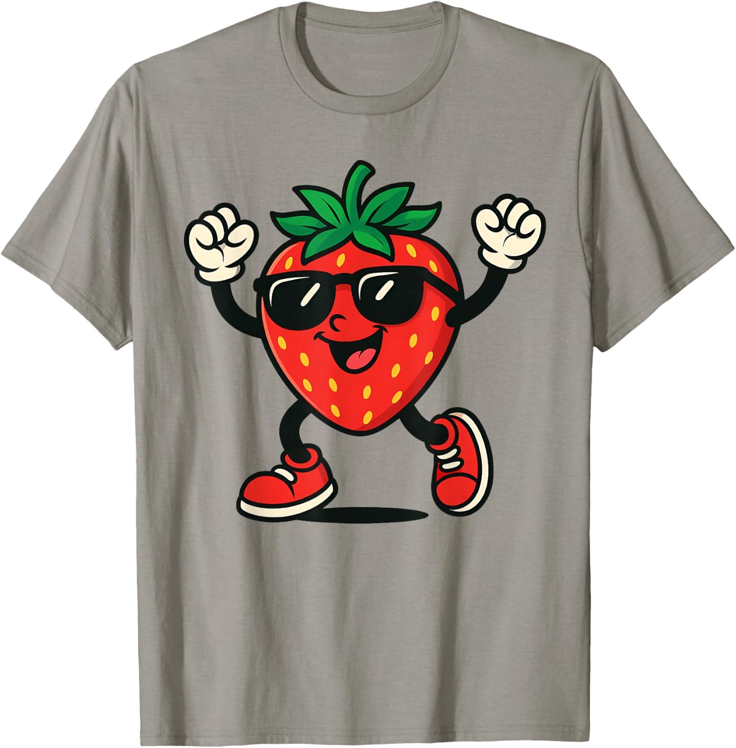 Cool Strawberry Design Fruit Strawberry Lover Men Women T-Shirt - T-Shirt | Sand