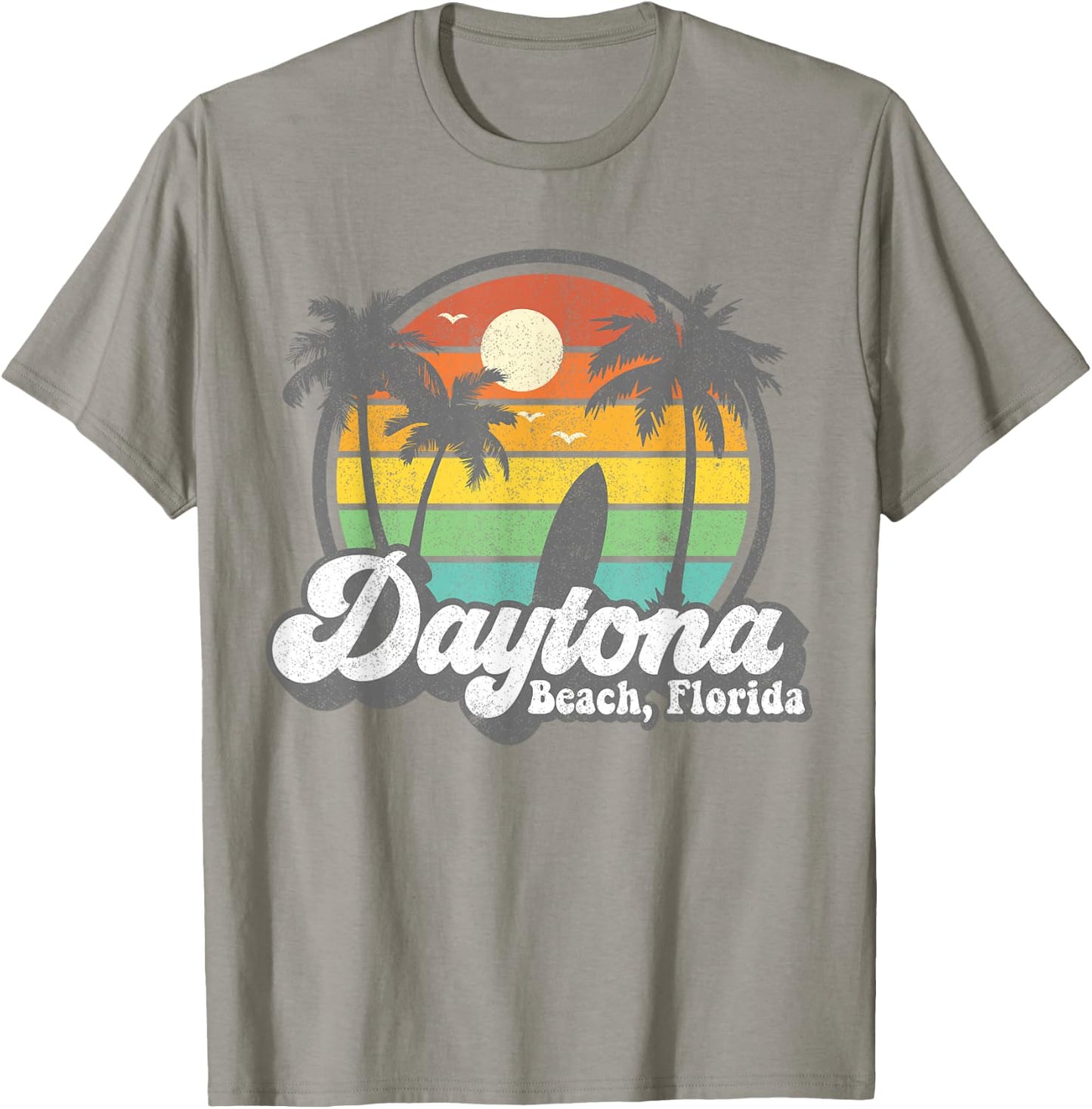 Vintage Daytona Beach Florida Surfing Retro 70's Surf Gift Women Girls Kids T-Shirt - T-Shirt | Sand