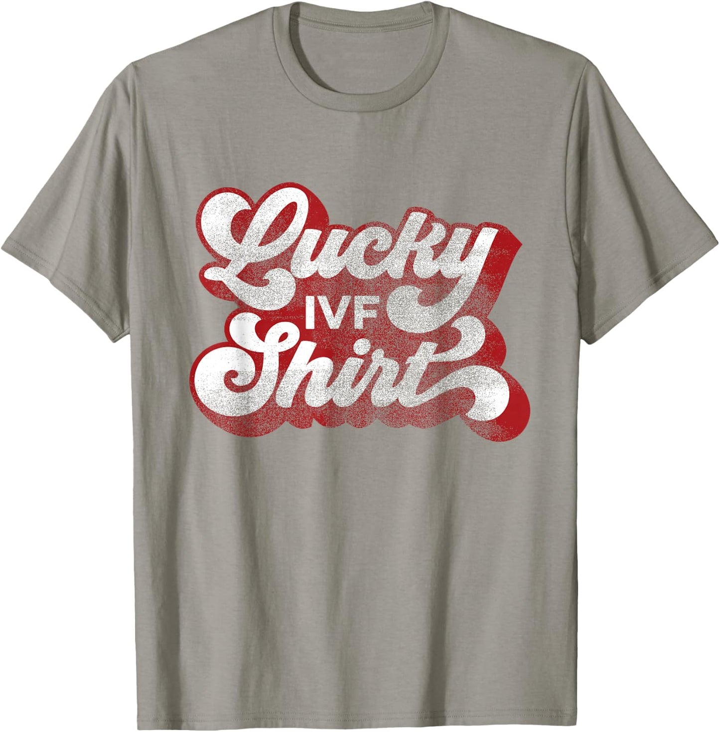 IVF - Lucky IVF Shirt - Distressed, Retro, Red T-Shirt - T-Shirt | Sand