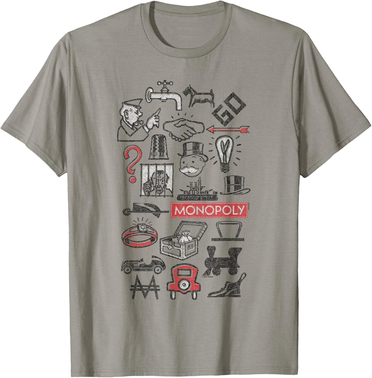 Monopoly Icons , White, s T-Shirt - T-Shirt | Sand