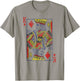 King Of Diamonds Playing Card Costume Poker Distressed T-Shirt - T-Shirt | Sand