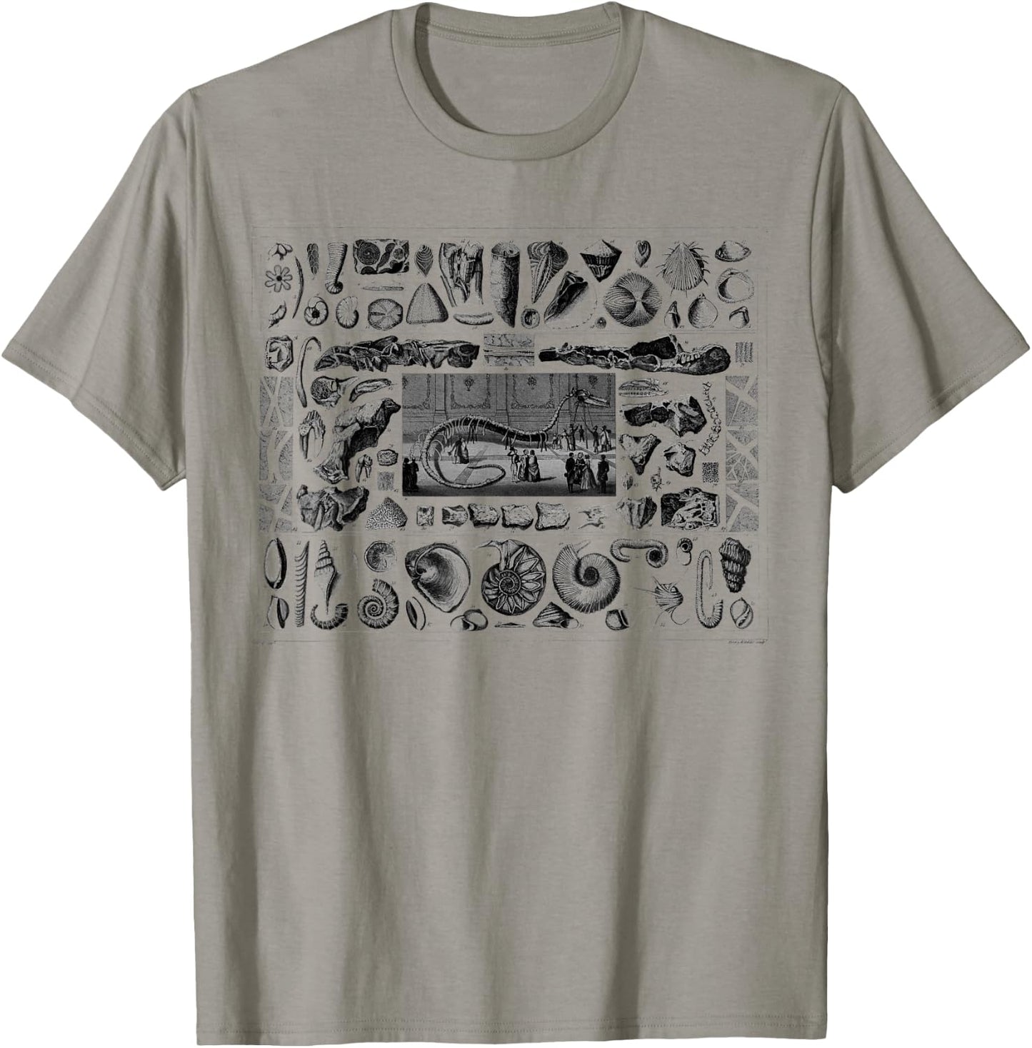Vintage Dinosaur Fossils T-Rex Paleontology Jurassic Period T-Shirt - T-Shirt | Sand