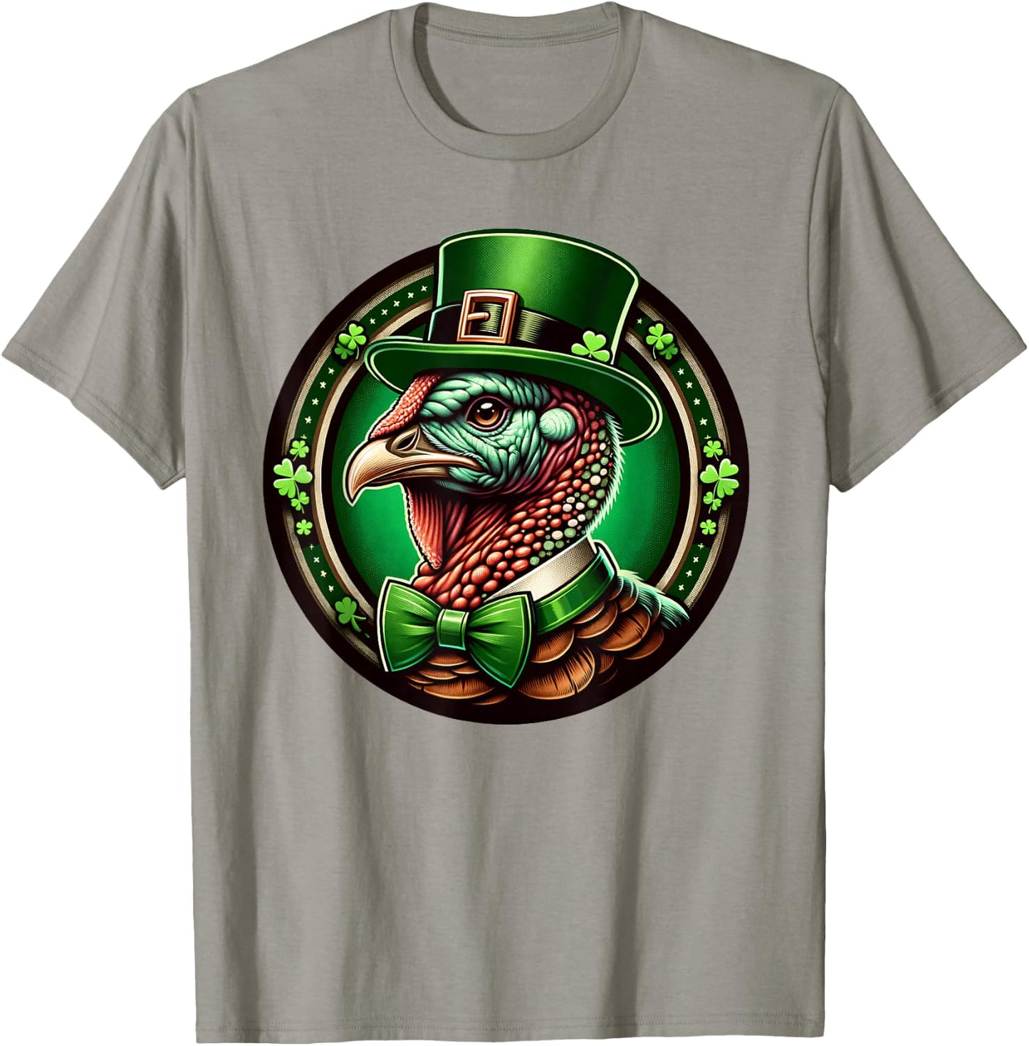 Funny Leprechaun Turkey St Patricks Day Kids Men Women T-Shirt - T-Shirt | Sand
