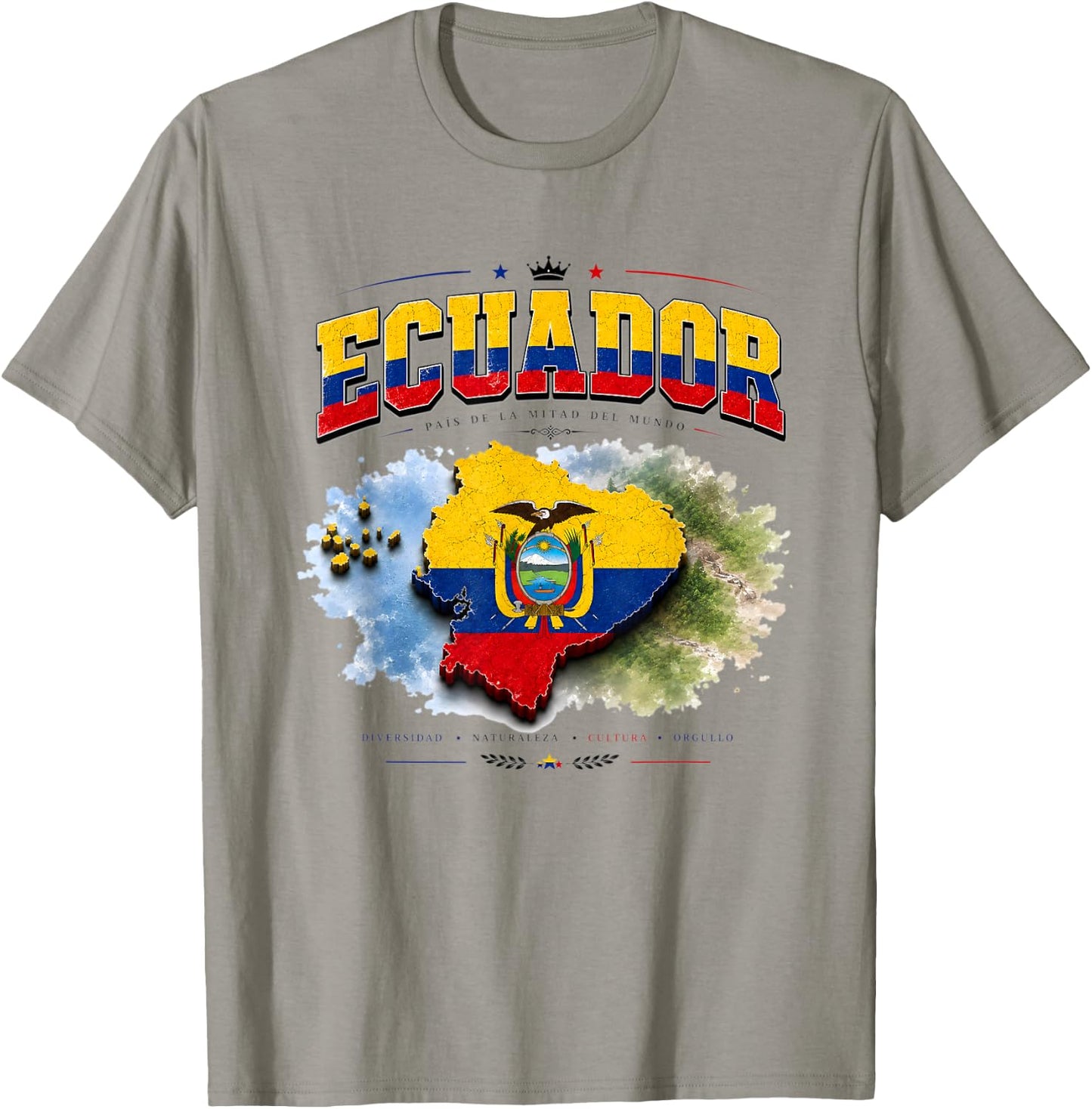 Ecuador Flagge , Ecuador , Ecuador Shirt für Damen T-Shirt - T-Shirt | Sand