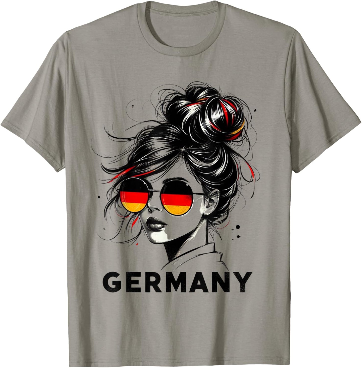 Germany for Girls Germany Flag Germany , gray T-Shirt - T-Shirt | Sand