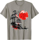 Vintage Cherry Blossom Woodblock Japanese Graphic Art T-Shirt - T-Shirt | Sand