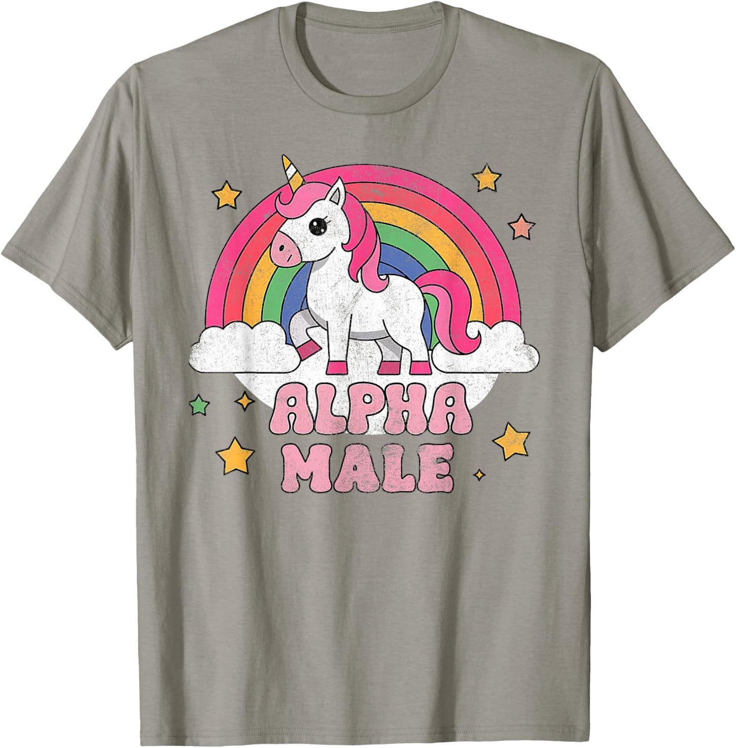 Alpha Male Unicorn T-Shirt - T-Shirt | Sand