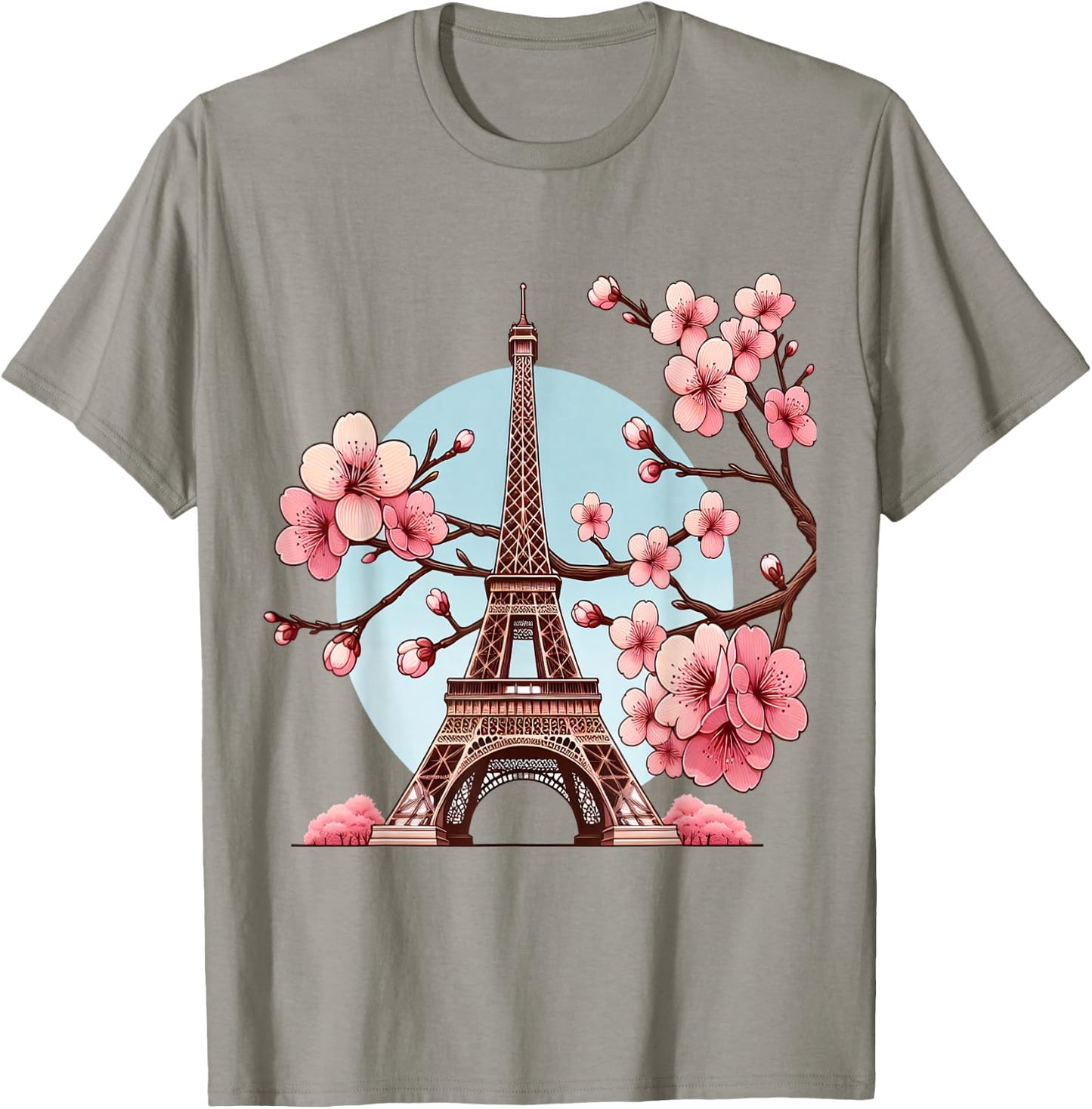 Paris Eiffel Tower , White, S T-Shirt - T-Shirt | Sand