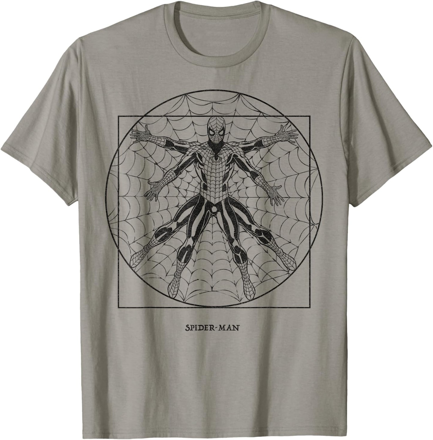 Marvel Spider-Man Vitruvian Web Slinger T-Shirt - T-Shirt | Sand