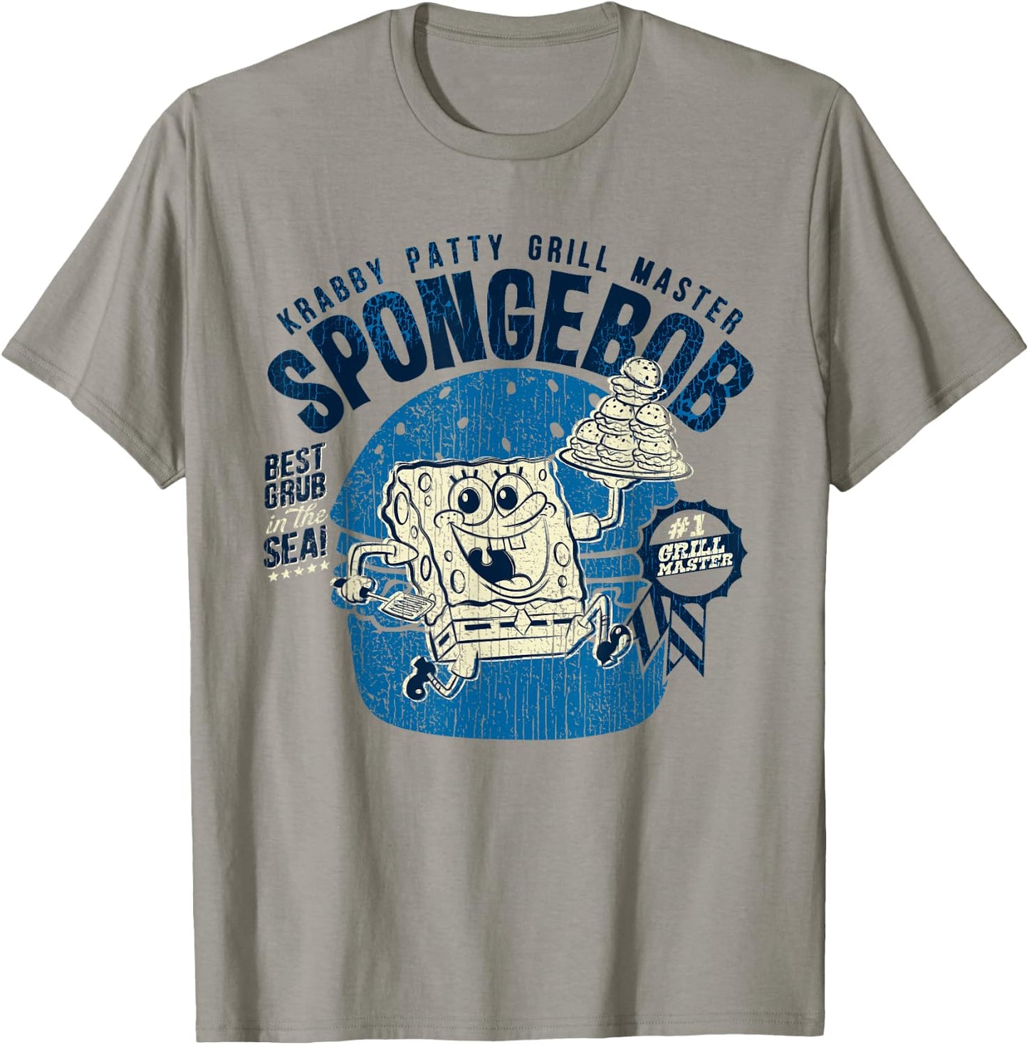 Offizieller Spongebob Squarepants Krabby Patty Grill T-Shirt - T-Shirt | Sand